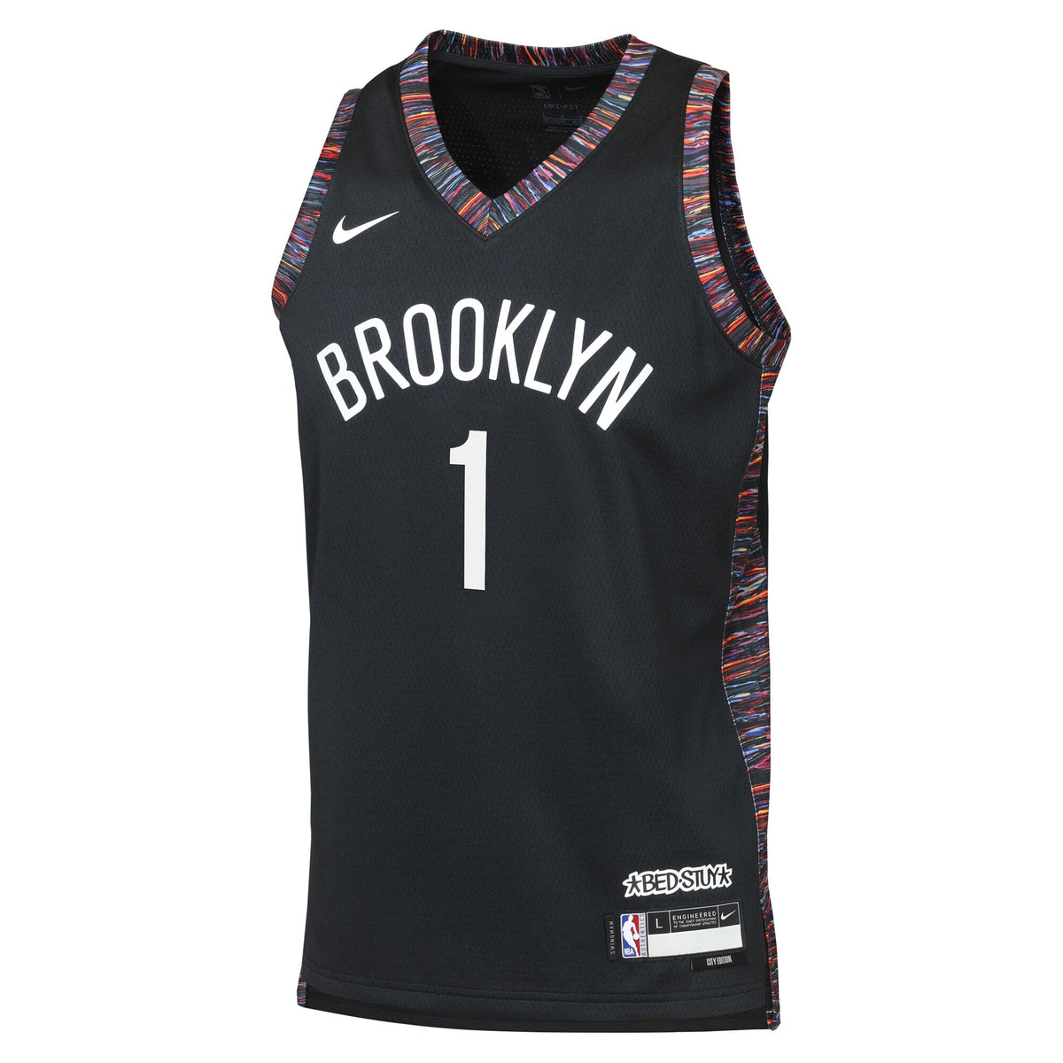 Brooklyn Nets Nike 2025/26 City Edition Swingman Jersey - Black - Ziaire Williams - Youth
