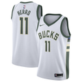 Milwaukee Bucks Nike Association Edition Swingman Jersey - White - Tyler Herro - Youth