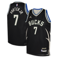 Milwaukee Bucks Jordan Brand Statement Edition Swingman Jersey - Hunter Green - Kevin Porter Jr. - Youth