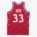 NBA All-Star East Mitchell & Ness Larry Bird Authentic All-Star Jersey - Scarlett - Men's