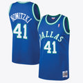 Dallas Mavericks Mitchell & Ness Dirk Nowitzki 1998 Hardwood Classics Road Swingman Jersey - Royal - Men's
