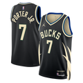 Milwaukee Bucks Jordan Brand Statement Edition Swingman Jersey - Hunter Green - Kevin Porter Jr. - Unisex