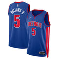Detroit Pistons Nike Icon Swingman Jersey NBA 2024 Draft First Round Pick - Blue - Ron Holland II - Unisex