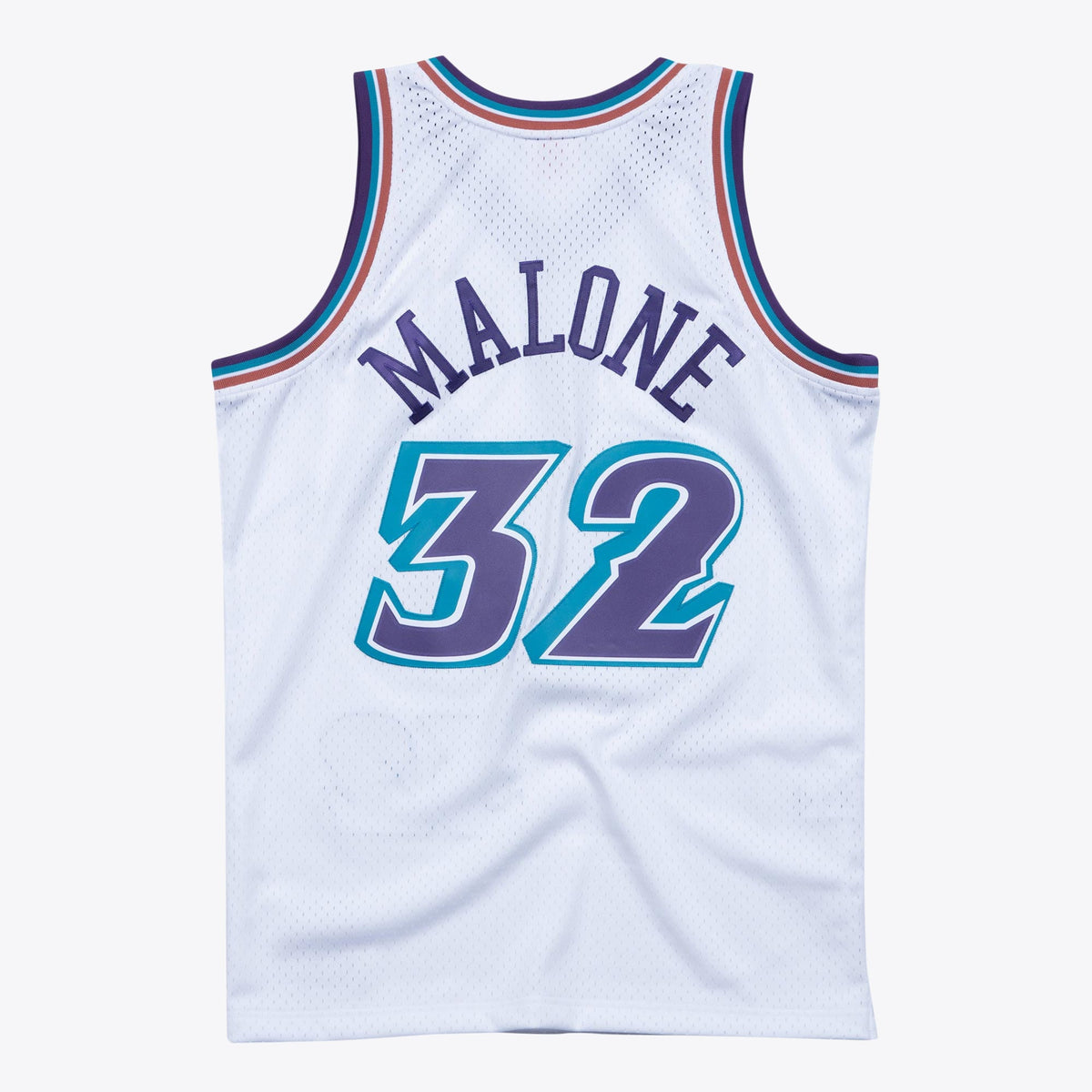 Utah Jazz Mitchell & Ness Karl Malone 1996 Hardwood Classics Swingman Jersey - White - Men's