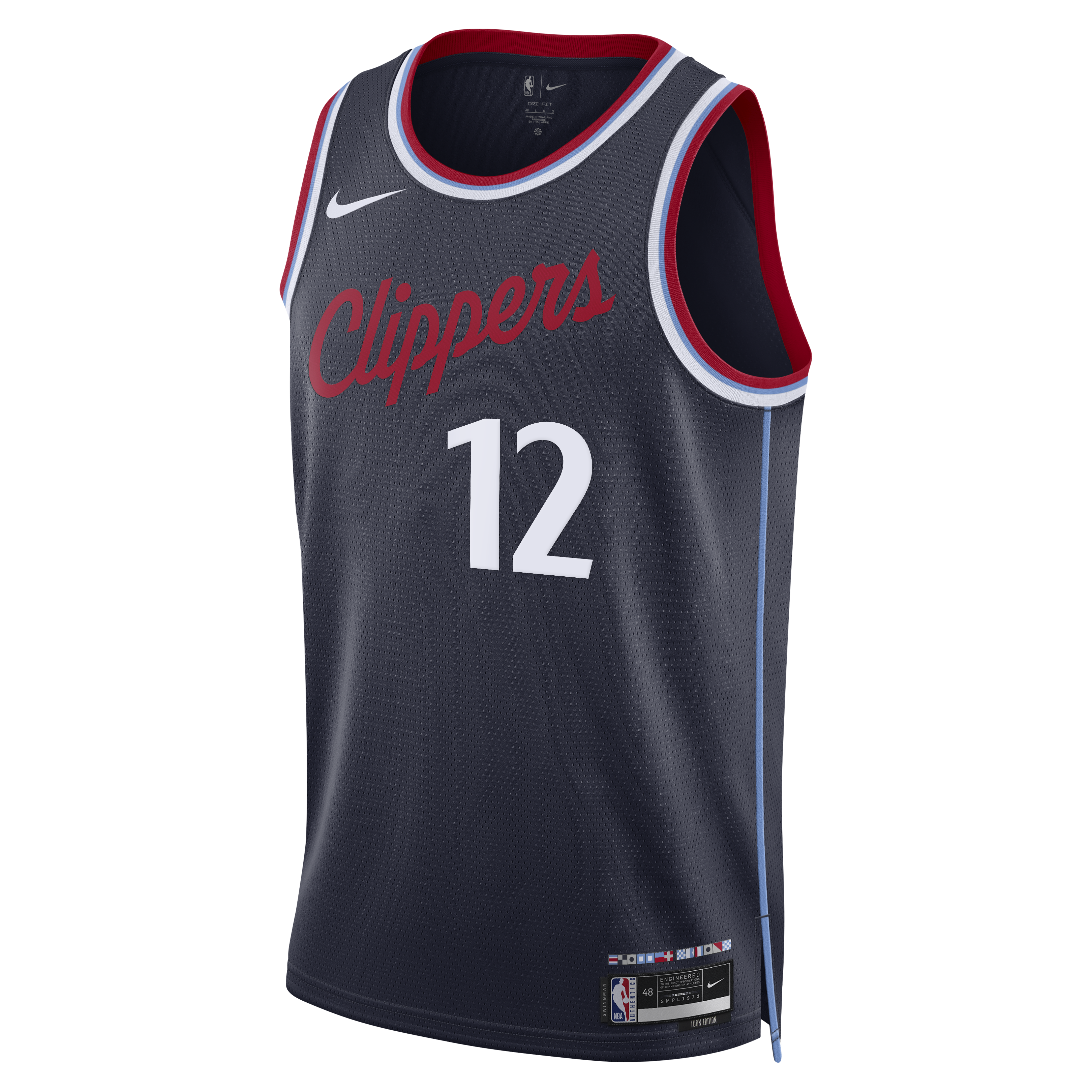 Los Angeles Clippers Nike Replica Icon Edition Swingman Jersey - Navy - Nick Martinelli - Unisex