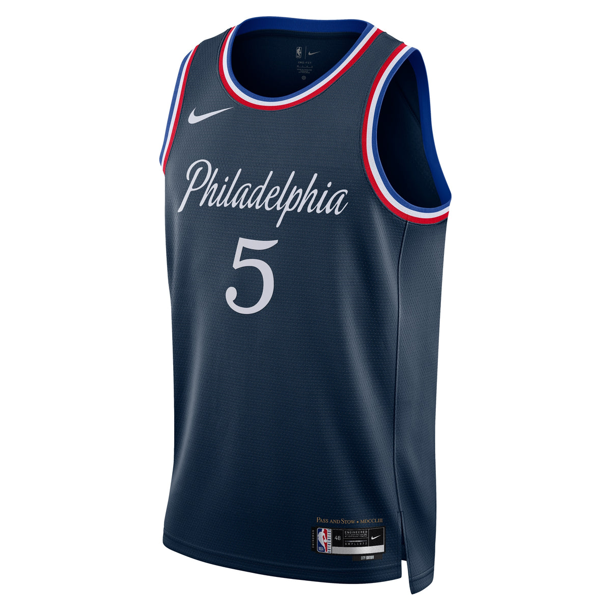 Philadelphia 76ers Nike 2025/26 City Edition Swingman Jersey - Navy - Quentin Grimes - Unisex