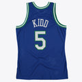 Dallas Mavericks Mitchell & Ness Jason Kidd 1997 Hardwood Classics Road Swingman Jersey - Royal - Men's
