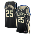 Milwaukee Bucks Jordan Brand Statement Edition Swingman Jersey - Hunter Green - Kasparas Jakučionis - Unisex
