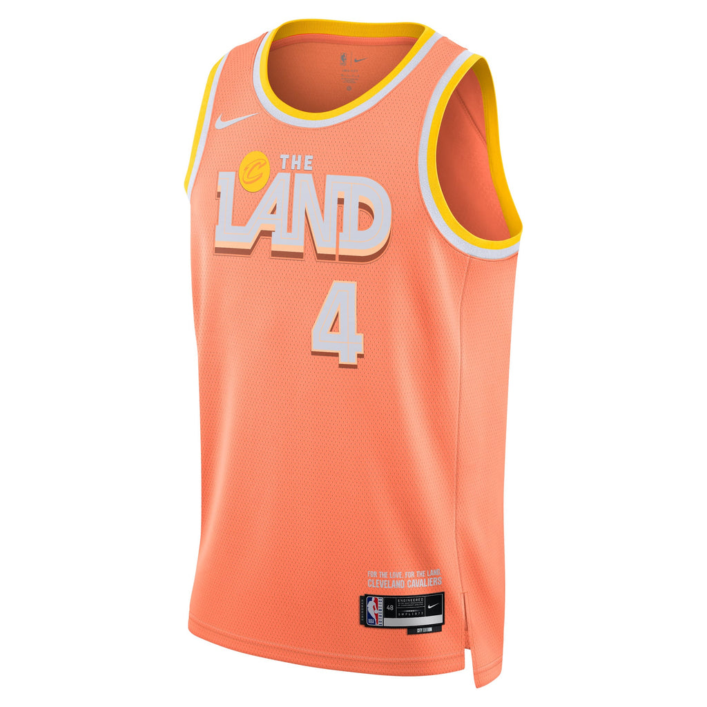 Cleveland Cavaliers Nike 2025/26 City Edition Swingman Jersey - Orange - Evan Mobley - Unisex