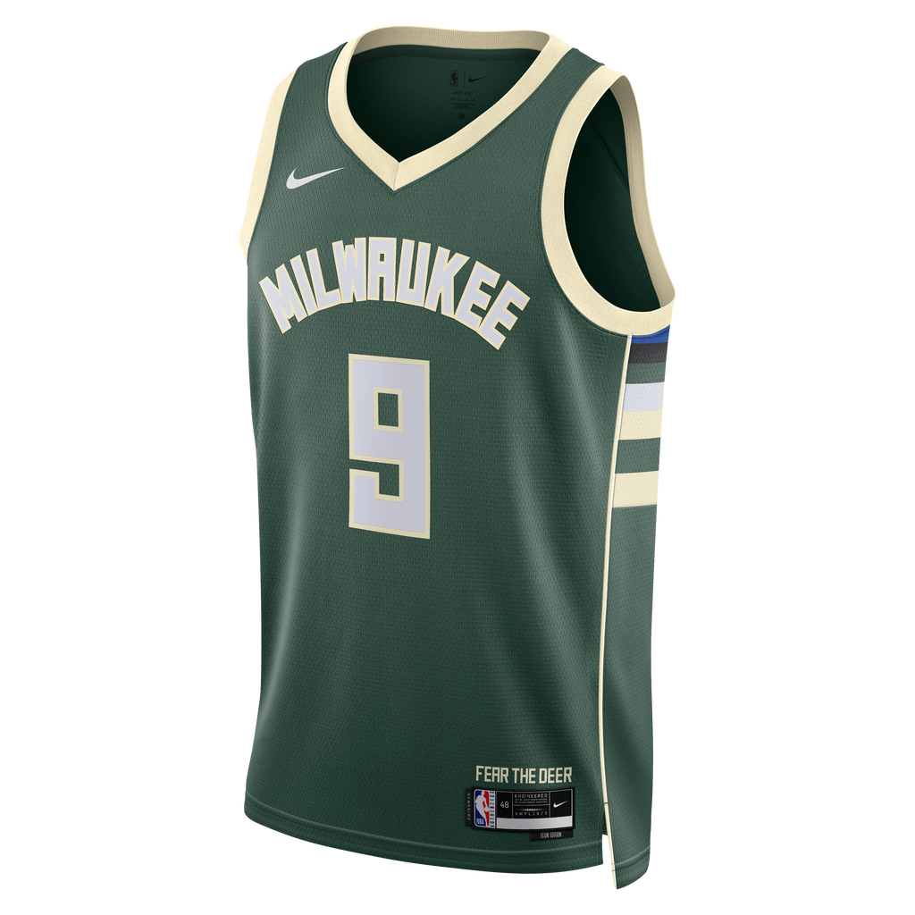 Milwaukee Bucks Nike Icon Edition Swingman Jersey - White - Kel'el Ware - Unisex