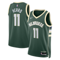 Milwaukee Bucks Nike Icon Edition Swingman Jersey - Hunter Green - Tyler Herro - Unisex