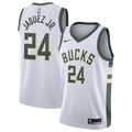 Milwaukee Bucks Nike Association Edition Swingman Jersey - White - Jaime Jaquez Jr. - Youth