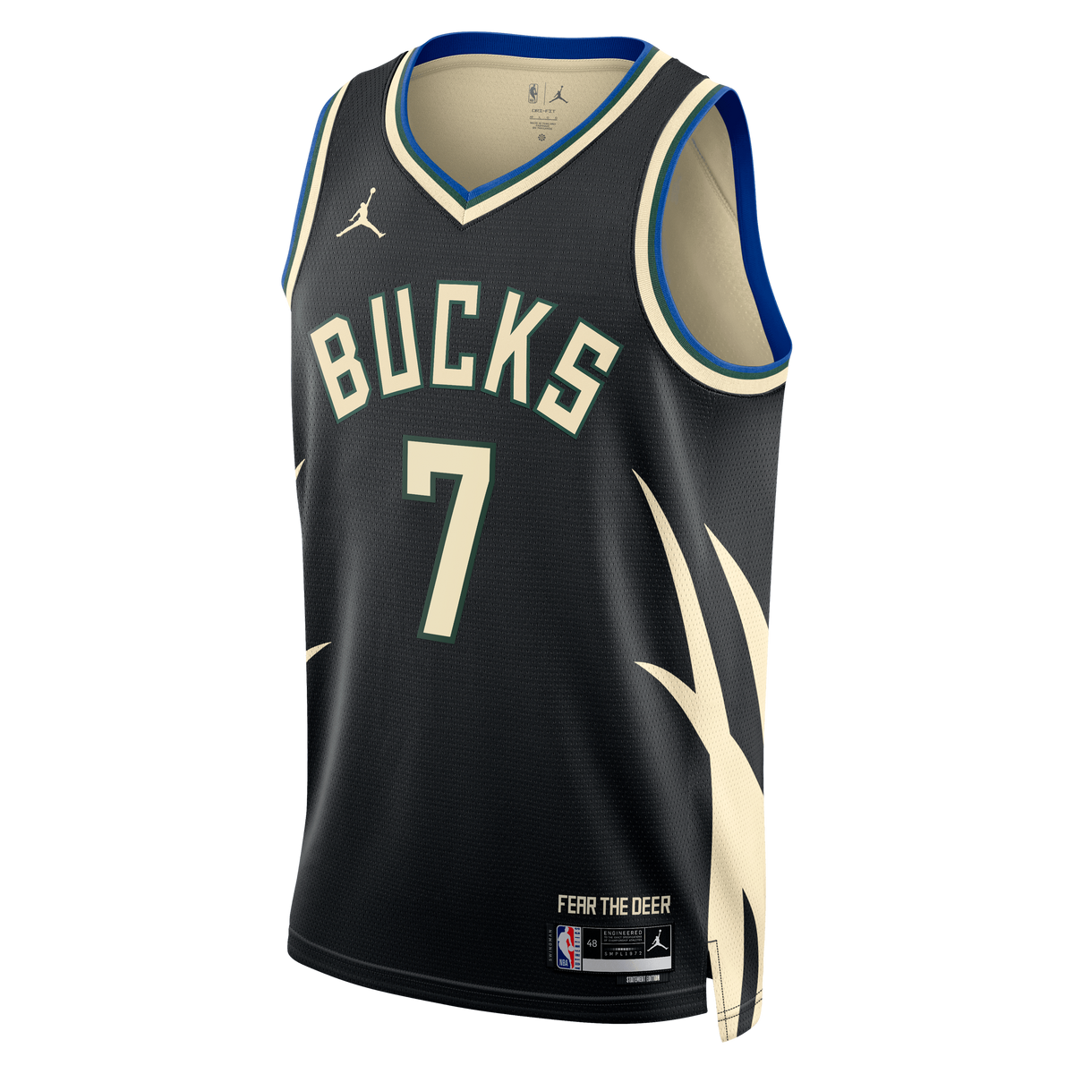 Milwaukee Bucks Jordan Brand Statement Edition Swingman Jersey - Hunter Green - Kevin Porter Jr. - Unisex