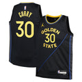 Golden State Warriors Jordan Brand Statement Edition Swingman Jersey - Black - Stephen Curry - Youth