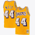 Los Angeles Lakers Mitchell & Ness Jerry West Road Swingman Jersey - Light Gold - Men's