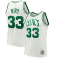 Boston Celtics Mitchell & Ness Larry Bird 1985-86 Hardwood Classics Swingman Jersey - White - Men's