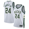 Milwaukee Bucks Nike Association Edition Swingman Jersey - White - Jaime Jaquez Jr. - Unisex