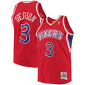 Philadelphia 76ers Mitchell & Ness Allen Iverson 1996-97 Hardwood Classics Swingman Jersey - Red - Men's