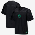 Boston Celtics Nike Courtside Football Jersey - Black - Men's