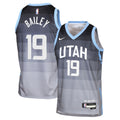Utah Jazz Nike 2025/26 City Edition Swingman Jersey - Gray - Ace Bailey - Youth