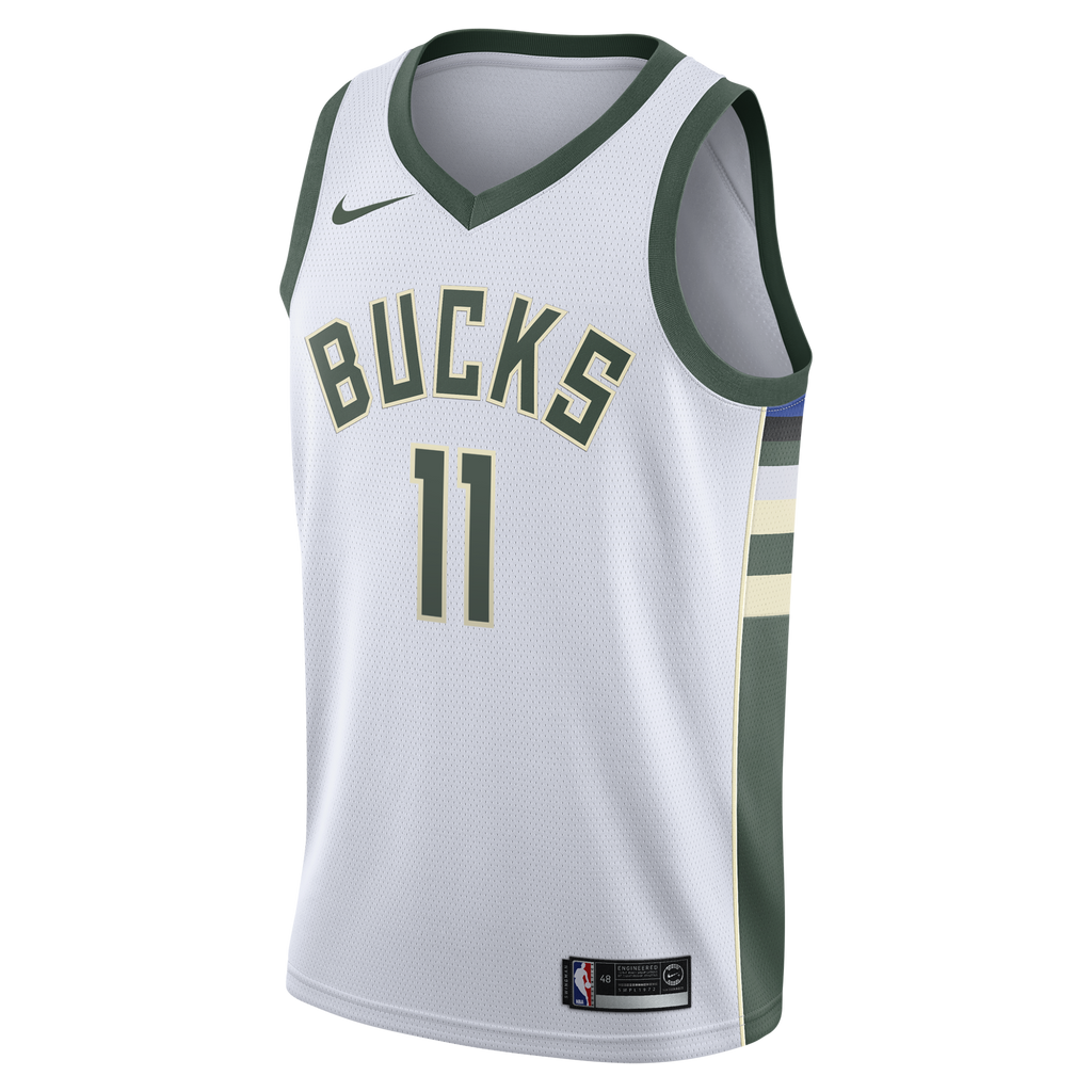Milwaukee Bucks Nike Association Edition Swingman Jersey - White - Tyler Herro - Youth