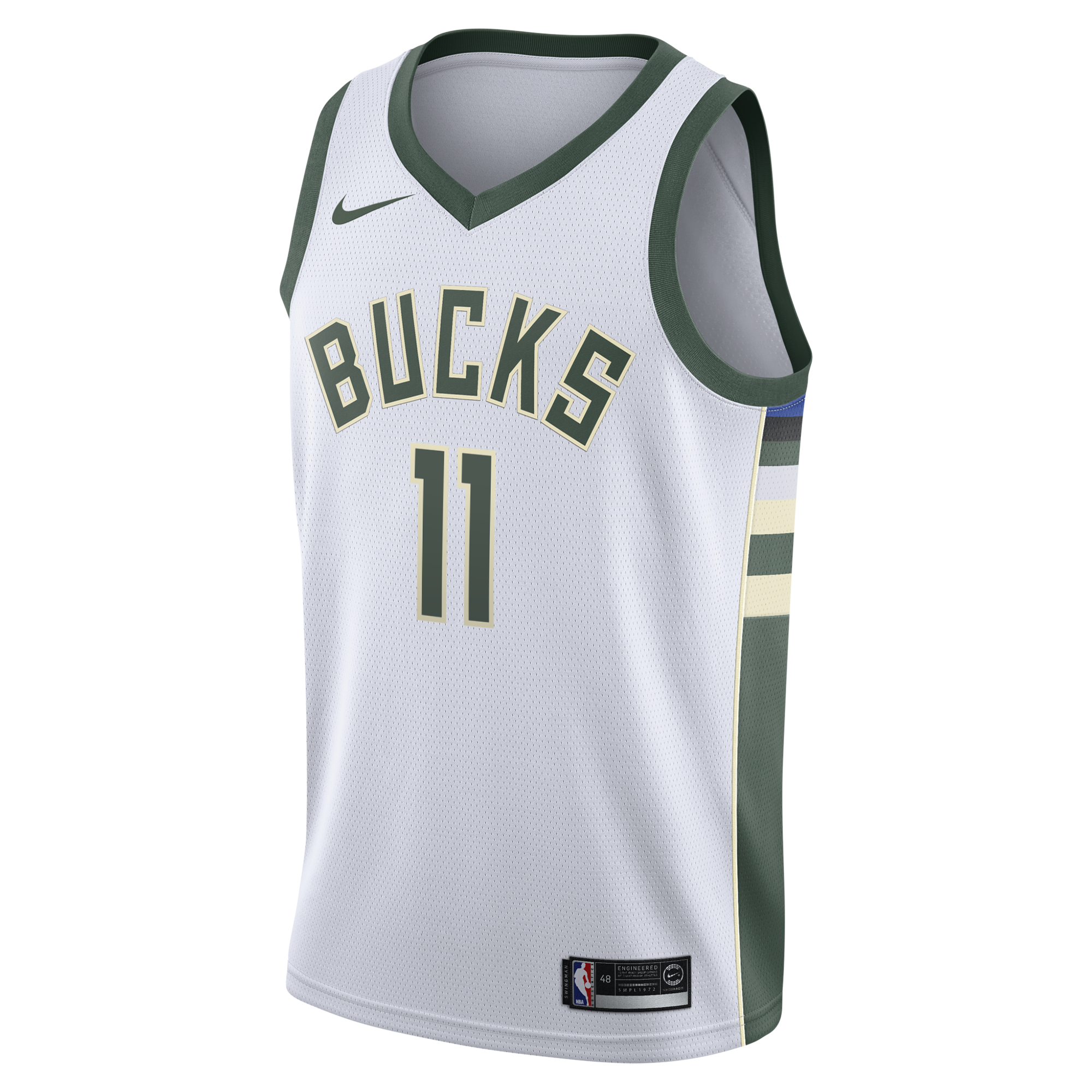 Milwaukee Bucks Nike Association Edition Swingman Jersey - White - Tyler Herro - Youth