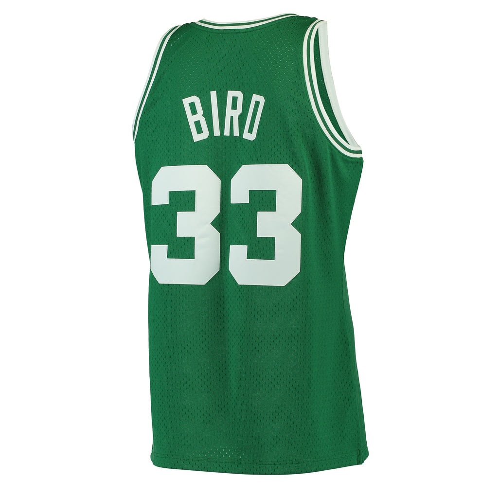 Boston Celtics Mitchell & Ness Larry Bird 1985-86 Hardwood Classics Swingman Jersey - White - Men's