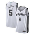 San Antonio Spurs Nike Association Edition Swingman Jersey - White - Stephon Castle - Youth