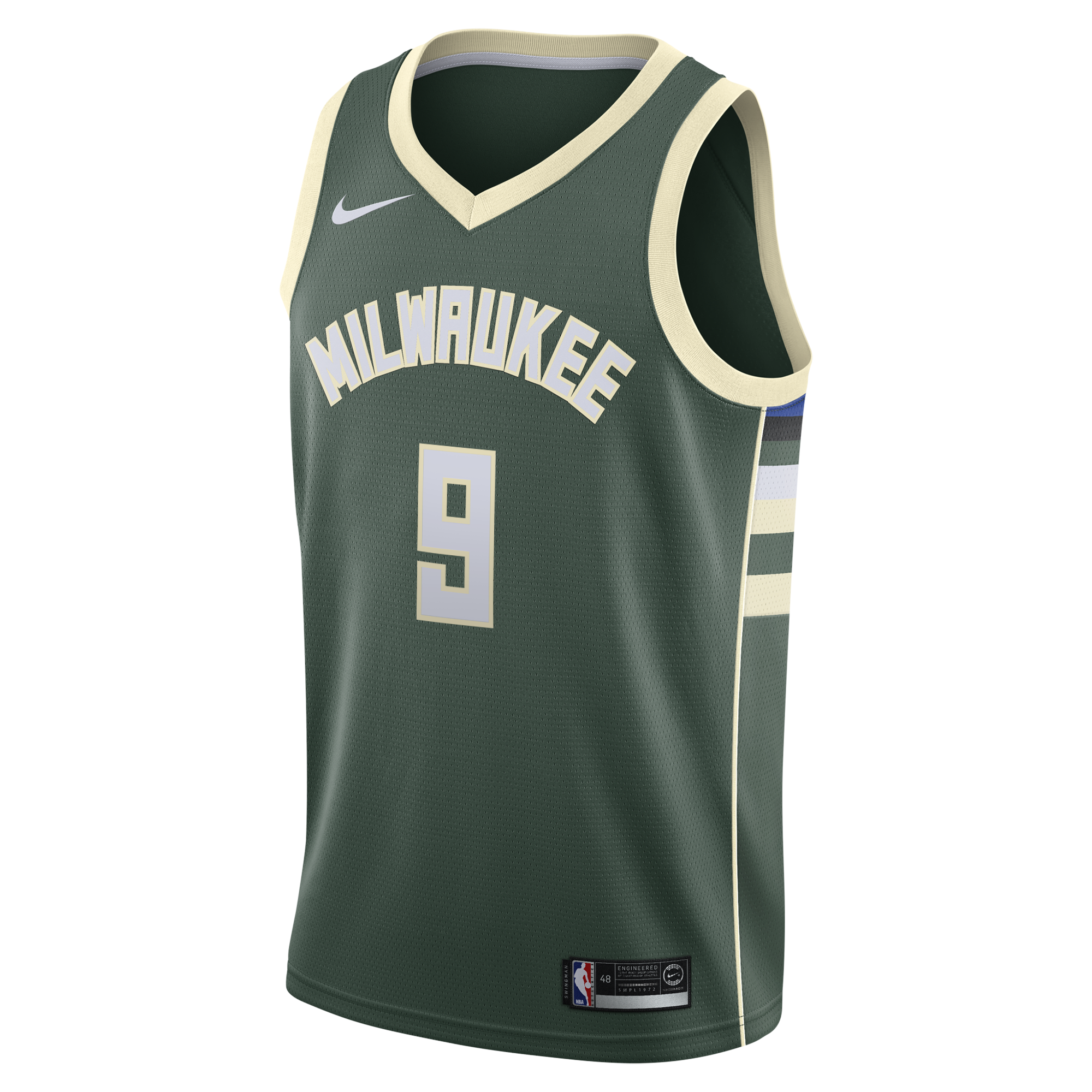 Milwaukee Bucks Nike Icon Edition Swingman Jersey - White - Kel'el Ware - Youth