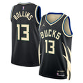Milwaukee Bucks Jordan Brand Statement Edition Swingman Jersey - Hunter Green - Ryan Rollins - Unisex