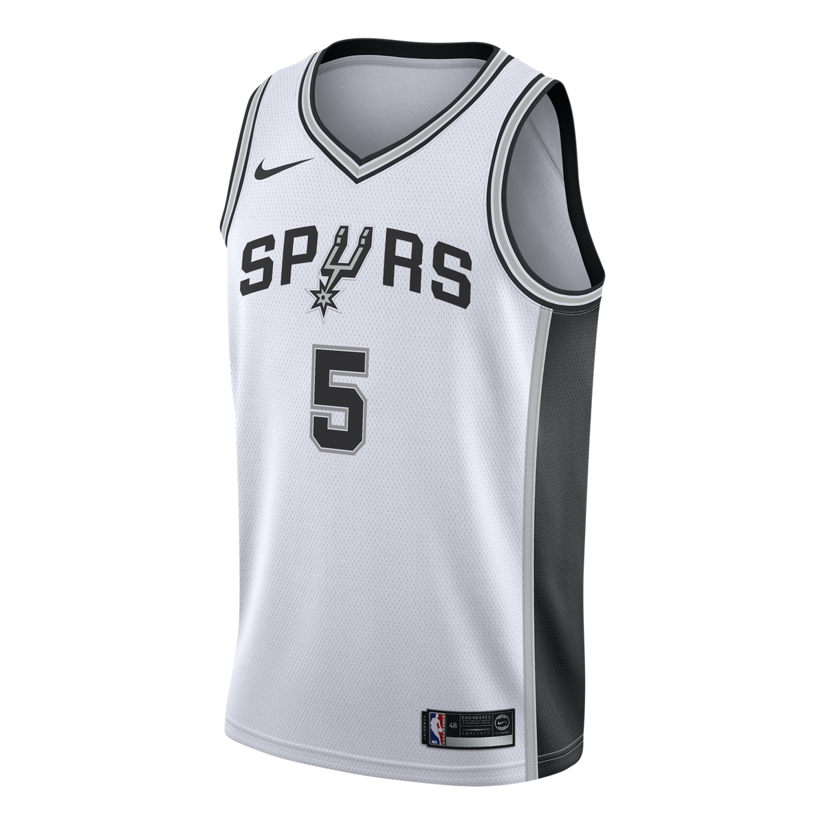 San Antonio Spurs Nike Association Edition Swingman Jersey - White - Stephon Castle - Youth
