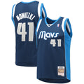 Dallas Mavericks Mitchell & Ness Dirk Nowitzki 2011/12 Hardwood Classics Swingman Jersey - Navy - Men's