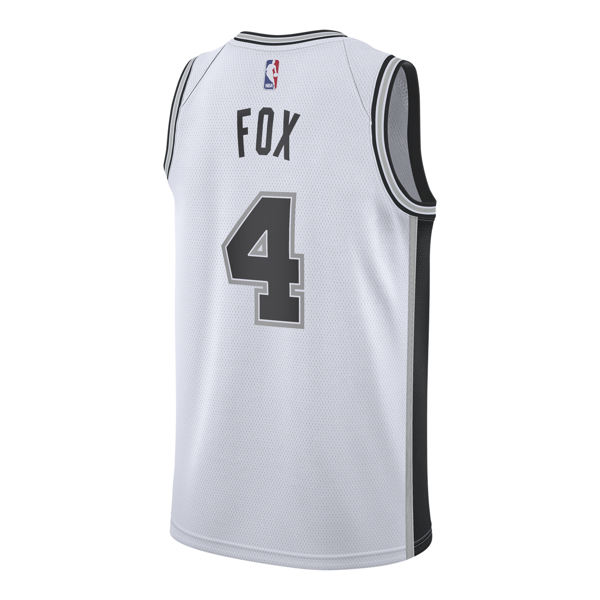San Antonio Spurs Nike Association Edition Swingman Jersey - White - De'Aaron Fox - Youth