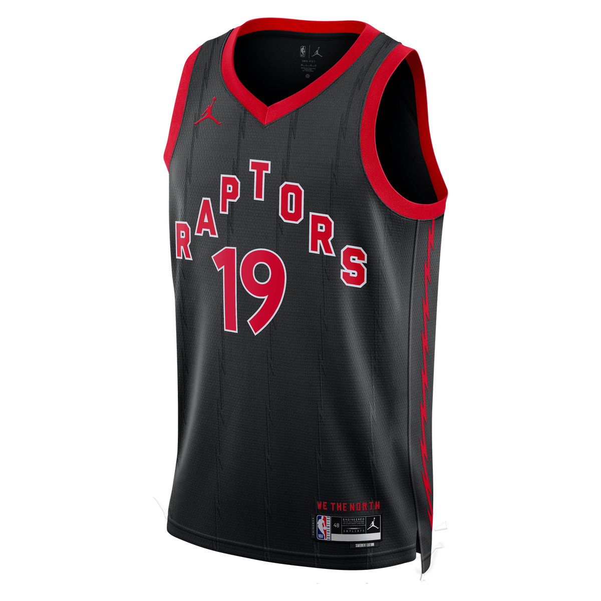 Toronto Raptors Jordan Brand Statement Edition Swingman Jersey - Black - Jakob Poeltl - Unisex
