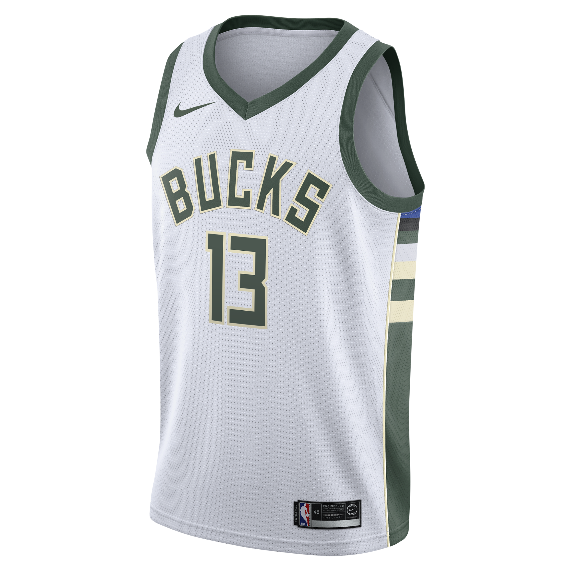 Milwaukee Bucks Nike Association Edition Swingman Jersey - White - Ryan Rollins - Youth