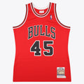 Chicago Bulls Mitchell & Ness Michael Jordan 1994-95 Road 45 Authentic Jersey - Red - Men's