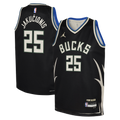 Milwaukee Bucks Jordan Brand Statement Edition Swingman Jersey - Hunter Green - Kasparas Jakučionis - Youth