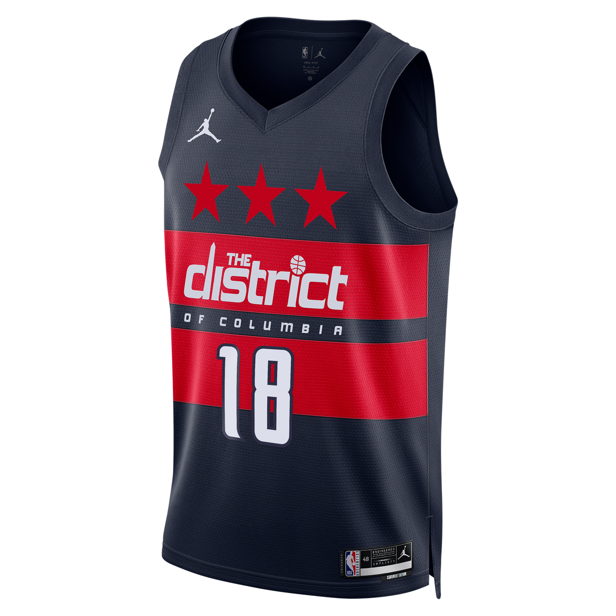 Washington Wizards Jordan Brand Statement Edition Swingman Jersey - Navy - Kyshawn George - Men's