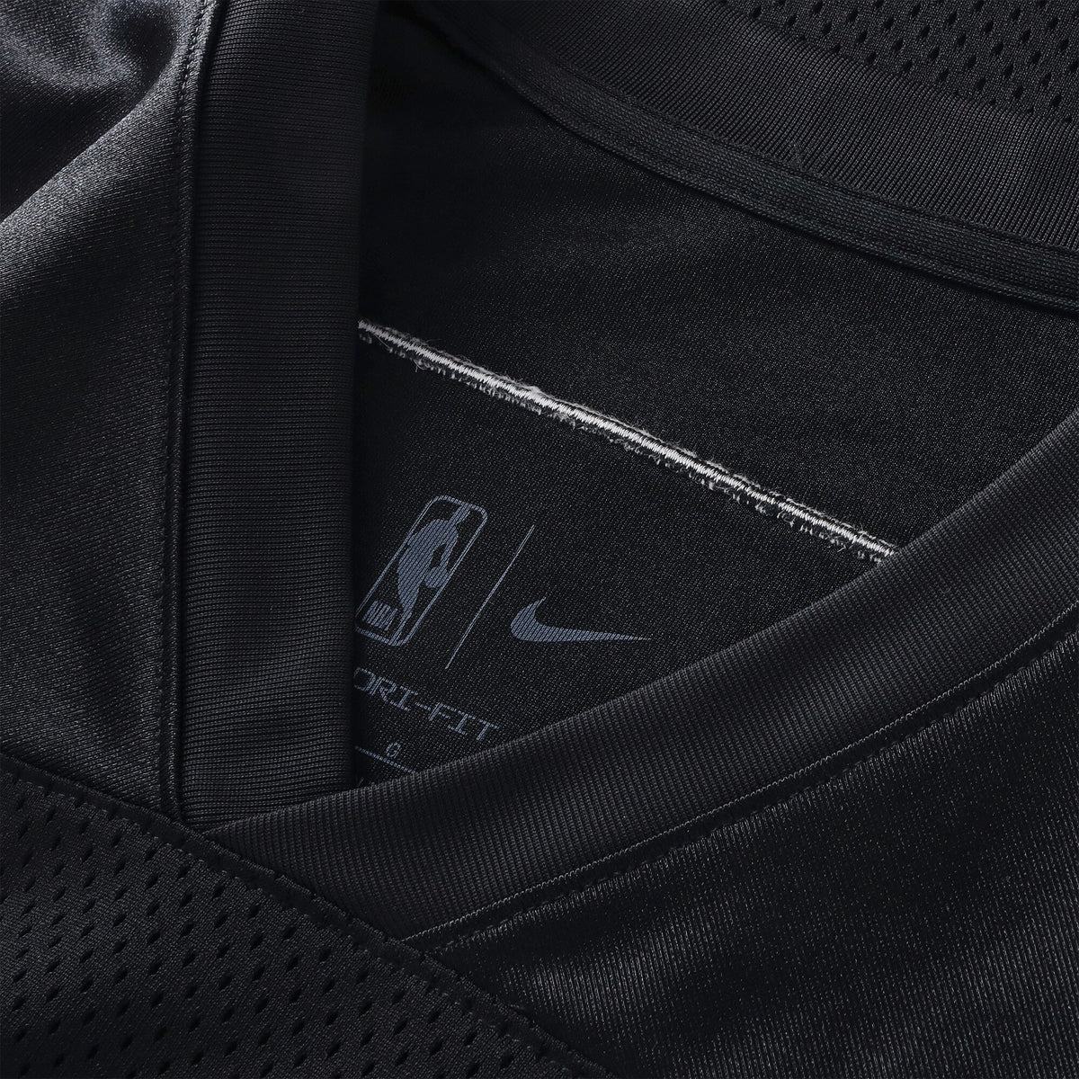 Boston Celtics Nike Courtside Football Jersey - Black - Men's