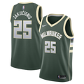 Milwaukee Bucks Nike Icon Edition Swingman Jersey - White - Kasparas Jakučionis - Youth